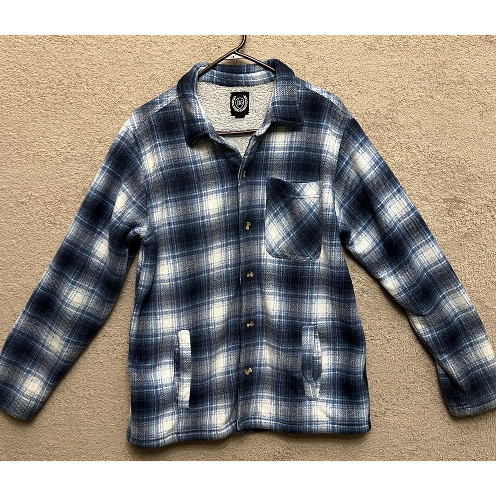 North 15 Flannel Jacket Fleece Lined Large
